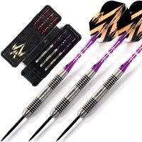 cuesoul 3pcs new professional 18g barrels 95 tungsten steel tip darts set with slim dart flights aluminum shaft