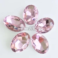 free shipping aaa glass crystal pink color oval shape pointback rhinestonesdiynail artclothing accessories swop010
