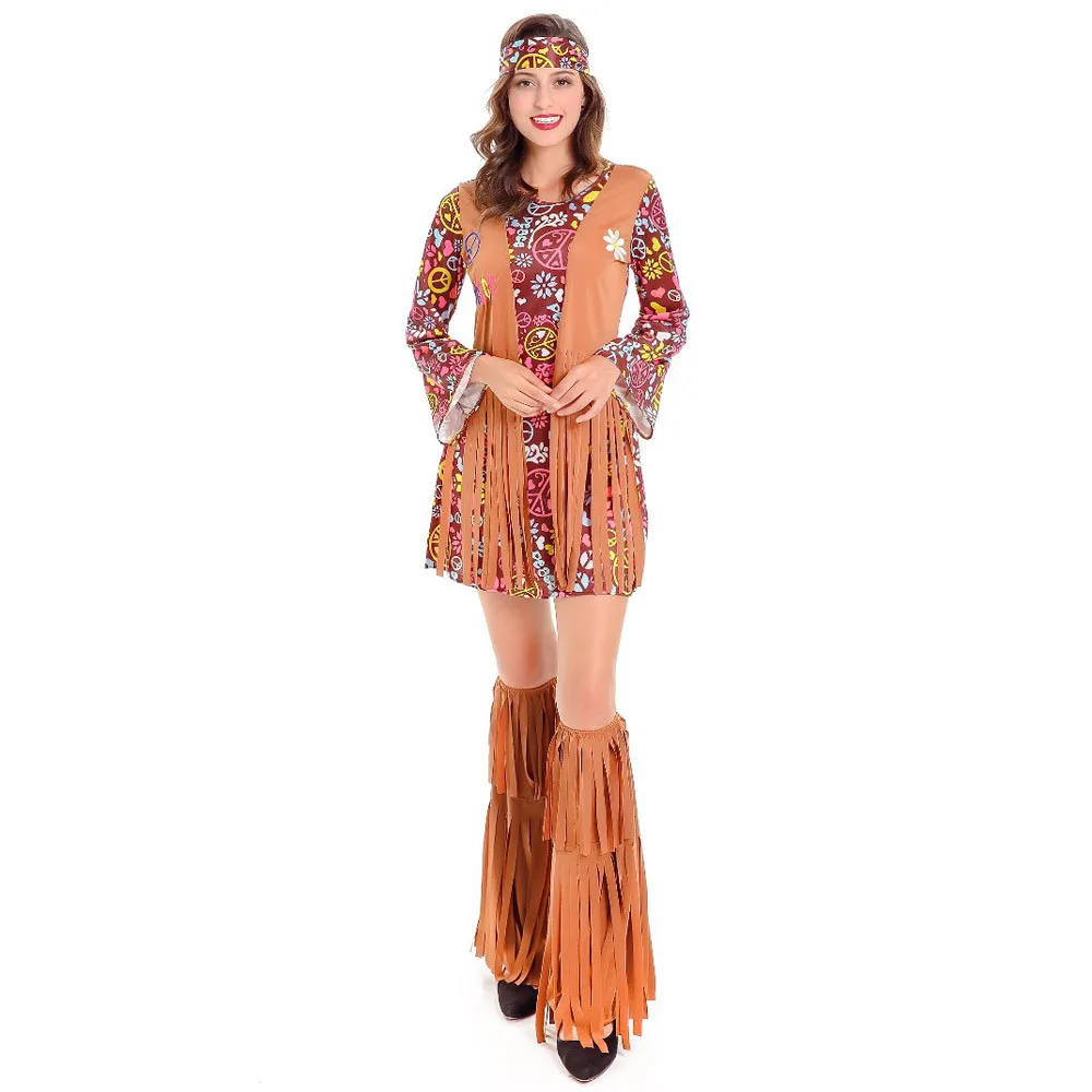 Женский маскарадный костюм Покахонтас с бахромой индийский Дикого Запада для