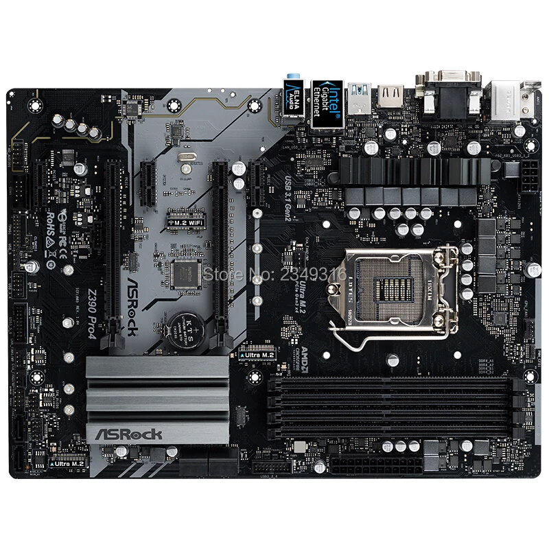 Новинка для ASRock Z390 Pro4 использоваться для настольных ПК 1151 материнская плата Z390 гнездо LGA1151 DDR4 SATA3 USB3.0 M.2