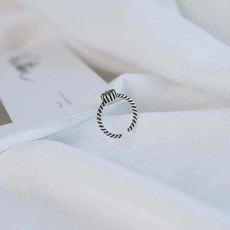Женское регулируемое кольцо из стерлингового серебра 925 пробы|ring amulet|ring t-shirtring