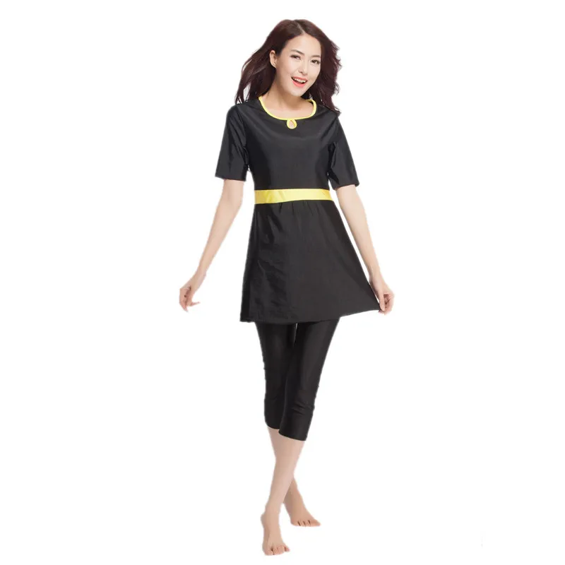 

Muslim Swimwear Bathing Suit Beach Swimsuit For Arabian Burkinis Muslim Swimming Women Modest Coverage Hijab Plus Size