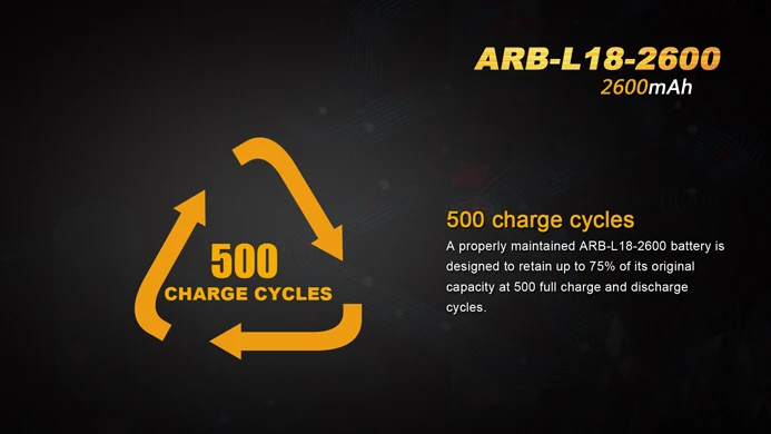 1 шт. Fenix ARB L18 2600 3 6 V 18650 мА/ч Перезаряжаемые Li Ion Батарея|batteries batteries|battery battery batterybattery