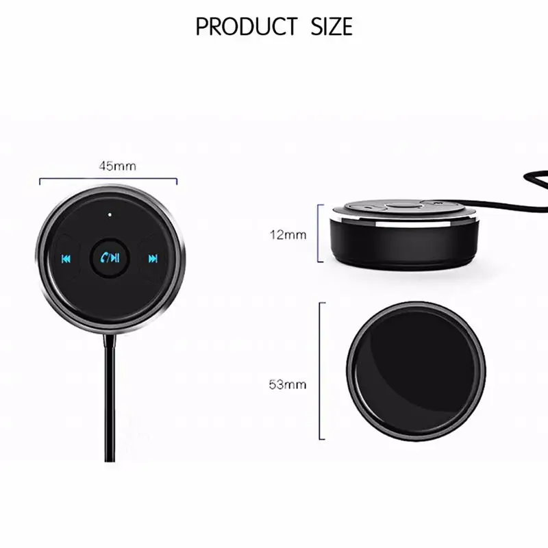 AOZBZ беспроводной Bluetooth приемник автомобильный комплект свободные руки стерео AUX A2DP набор для трансляции Поддержка Siri 3,5 мм для динамиков наушников