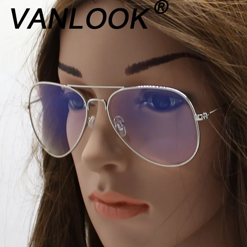 Women Men Transparent Spectacles Computer Glasses Fashion Anti Blue Ray Clear Lens Metal Frame Eyeglasses Oculos De Grau Female