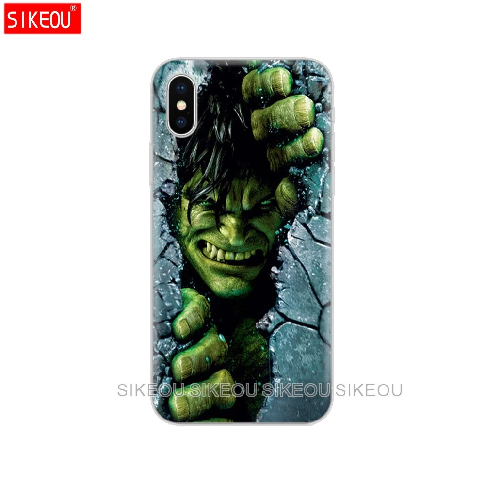 10877 Чехол для iphone 5S, se 4 4S 6s 6 7 8 plus чехол для iphone X XS XR XS MAX чехол Marvel мстители супергерой Капитан Железный человек танос - Цвет: 10877
