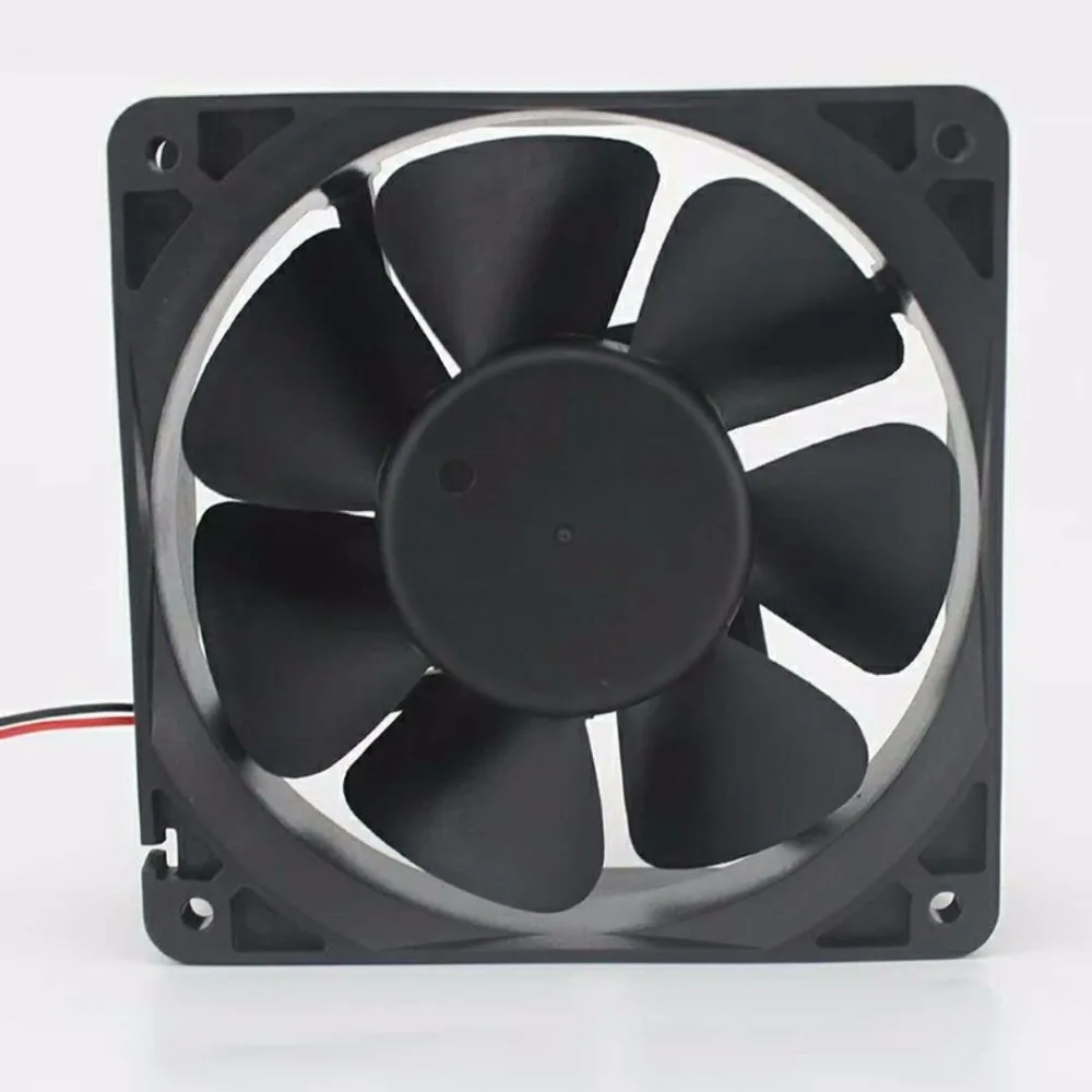 Gh12038 DC 24V 0.35A 2 проводный Соединительный Черный Пластиковый Чехол для компьютера с