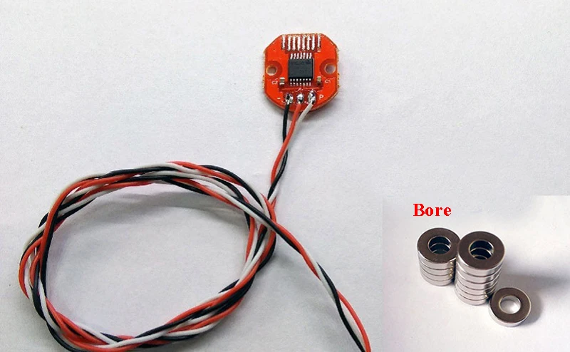 Кодовый диск AS5048A/AS5600 Магнитный энкодер PWM/SPI Порты и разъёмы точность 12/14bit абсолютная w/твердая/диаметр Сталь F бесщеточный двигатель
