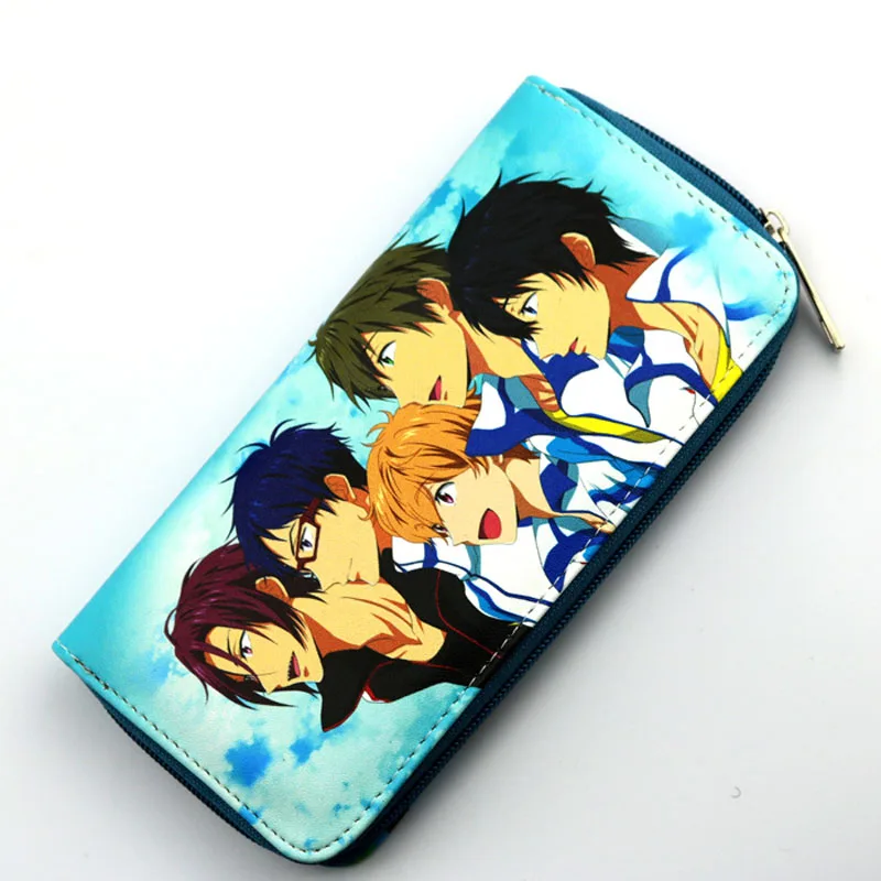 

Anime Free!iwatobi Swim Club Men's Long Wallet Makoto/Haruka/Rin/Nagisa with Zip Purse