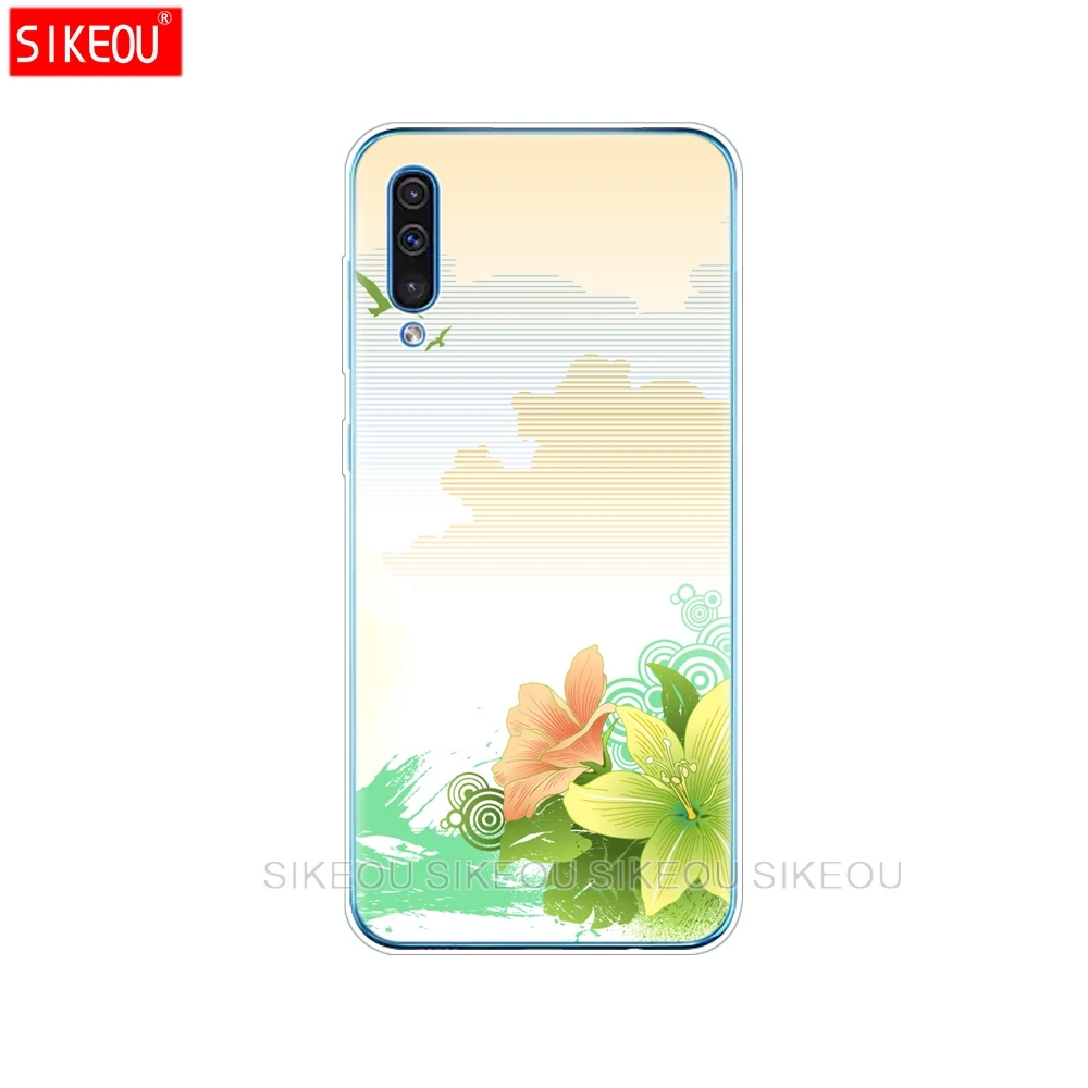 Для samsung Galaxy A50 силиконовый прозрачный Футляр задняя крышка чехол для телефона для samsung A50 A505 A505F SM-A505F мягкий чехол 6,4" - Цвет: 33817