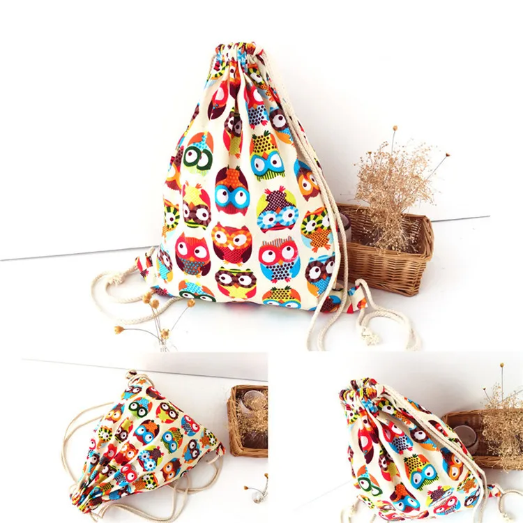 Вместительный рюкзак из хлопка и корзина для белья сумка пляжной путешествий