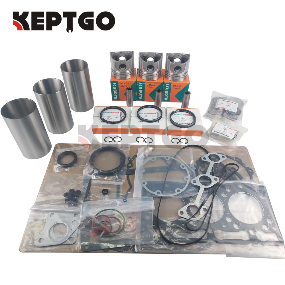 Комплект для ремонта двигателя D905 D905E Kubota B1700DT B1700E B1700HST D BX22 BX2200D BX23LB B T|Детали