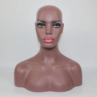 fiberglass realistic black female mannequin dummy head bustafro american manikin dummy head for lace wigs