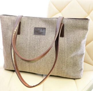 Холщовая Сумка на плечо для колледжа большая сумочка студенток|canvas shoulder bag|hand