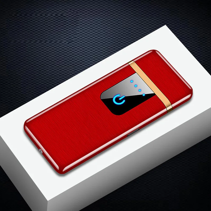 Сенсорная Индукционная Электронная зажигалка ультратонкая Encendedor Isqueiro USB