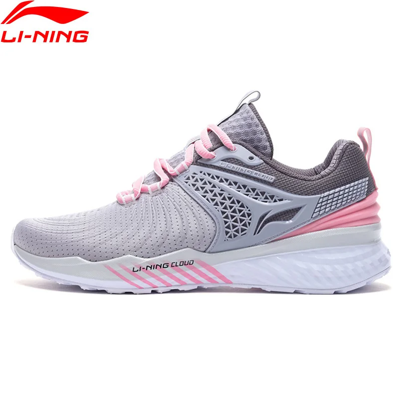 Li-Ning/женские кроссовки LN CLOUD V2 с подушкой, для бега, с поддержкой ТПУ, с ультра оболочкой, спортивная обувь, кроссовки ARHP008 SJFM19