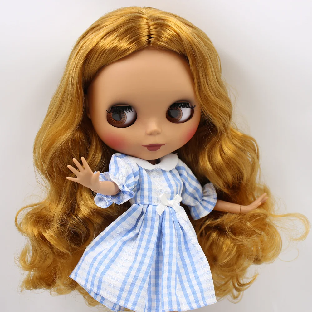 Ледяной DBS Blyth кукольные нет. BL0635 золотистые волосы на заказ 1/6 bjd ob24 платье для