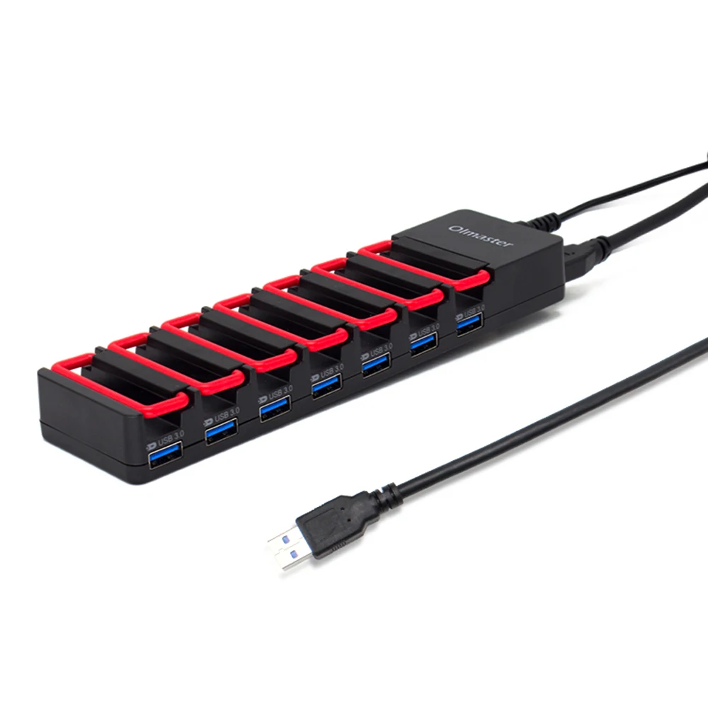 OImaster USB3.0 концентратор адаптер 7 портов зарядная станция высокоскоростное