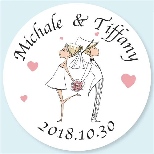 108 шт. 2 см Индивидуальные Свадебные Конфеты сувениры наклейки для Hershey