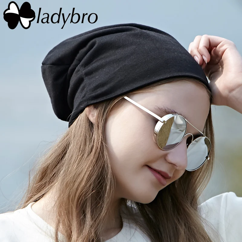 Мужские и женские шапки Ladybro Повседневная тонкая шапочка для мужчин женщин