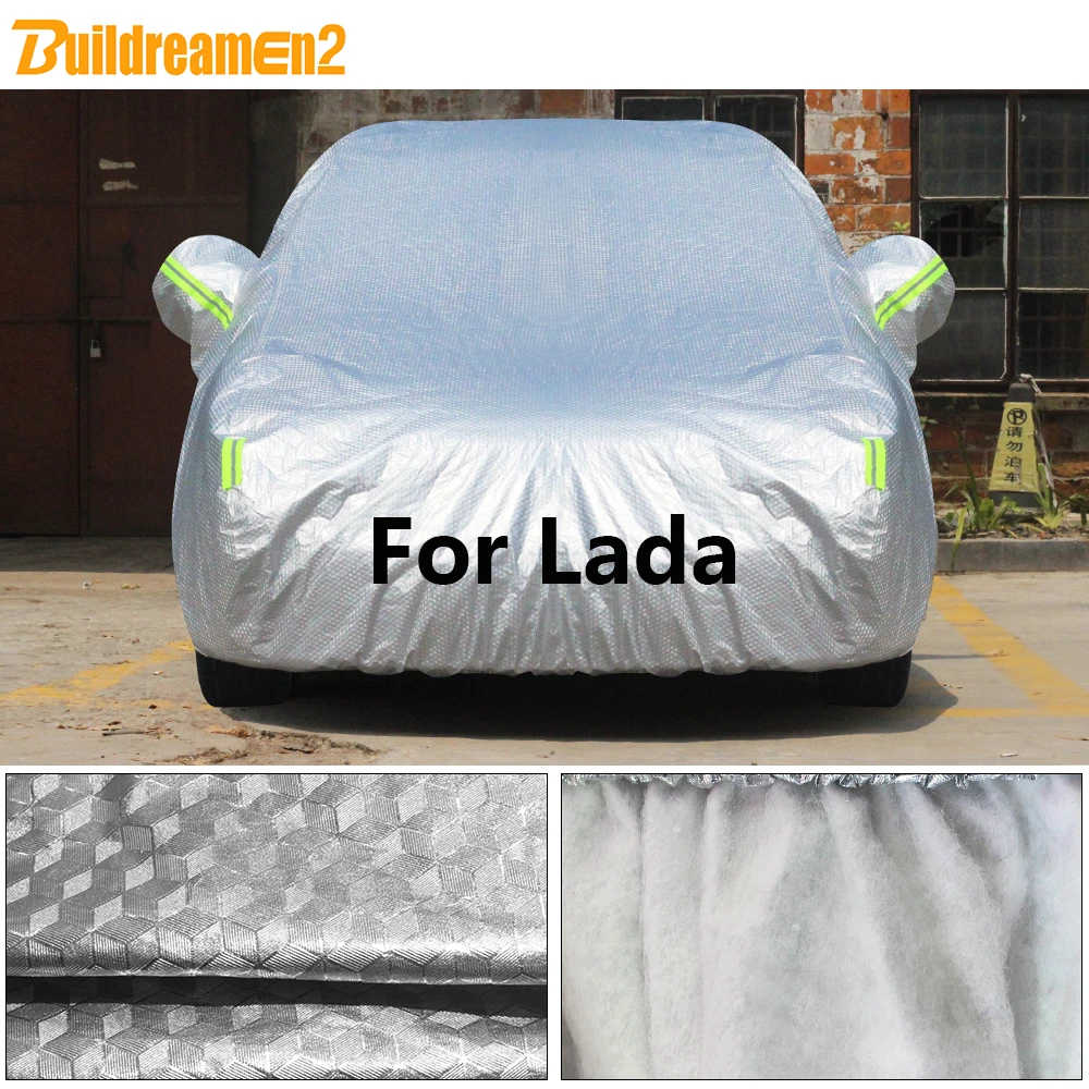 Buildremen2 для Lada Niva 4X4 Kalina Vesta Samara 110 111 112 Largus толстый автомобильный чехол Защита от