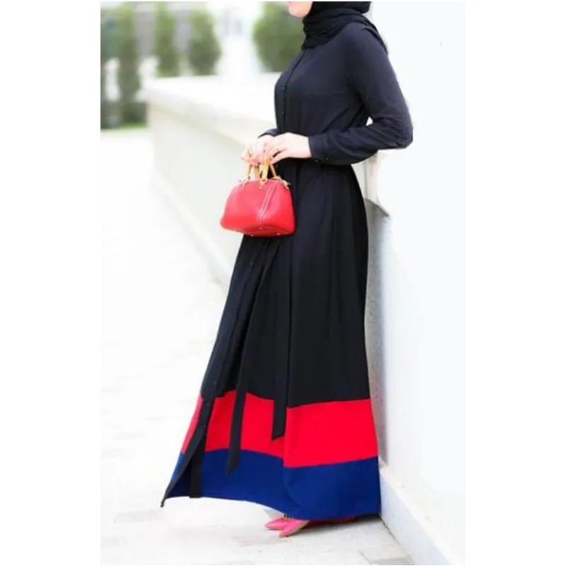 ОАЭ абайя Дубай кафтан арабский ислам женщины с поясом мусульманское кимоно