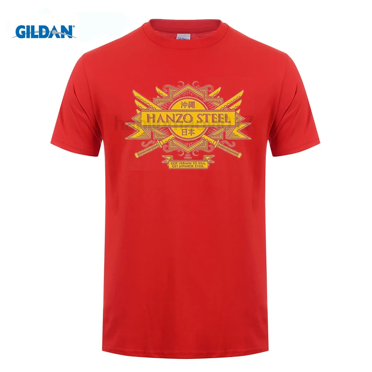GILDAN Hanzo steel/Футболка 100% хлопок Квентин меч из фильмов Тарантино хит | Мужские футболки -32948827098