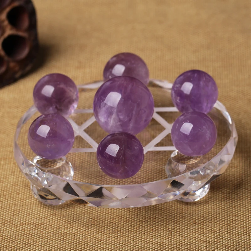 Натуральный аметистовый шарик семь украшения дома lucky Wang Yun городской дом