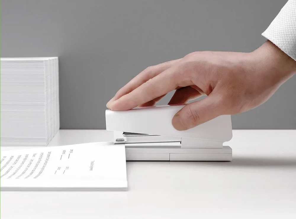 Степлер Xiaomi Mijia Kaco LEMO 24/6 26/6 с 100 скобами для бумаги, офиса, школы, дома, набор с 1000 скобами