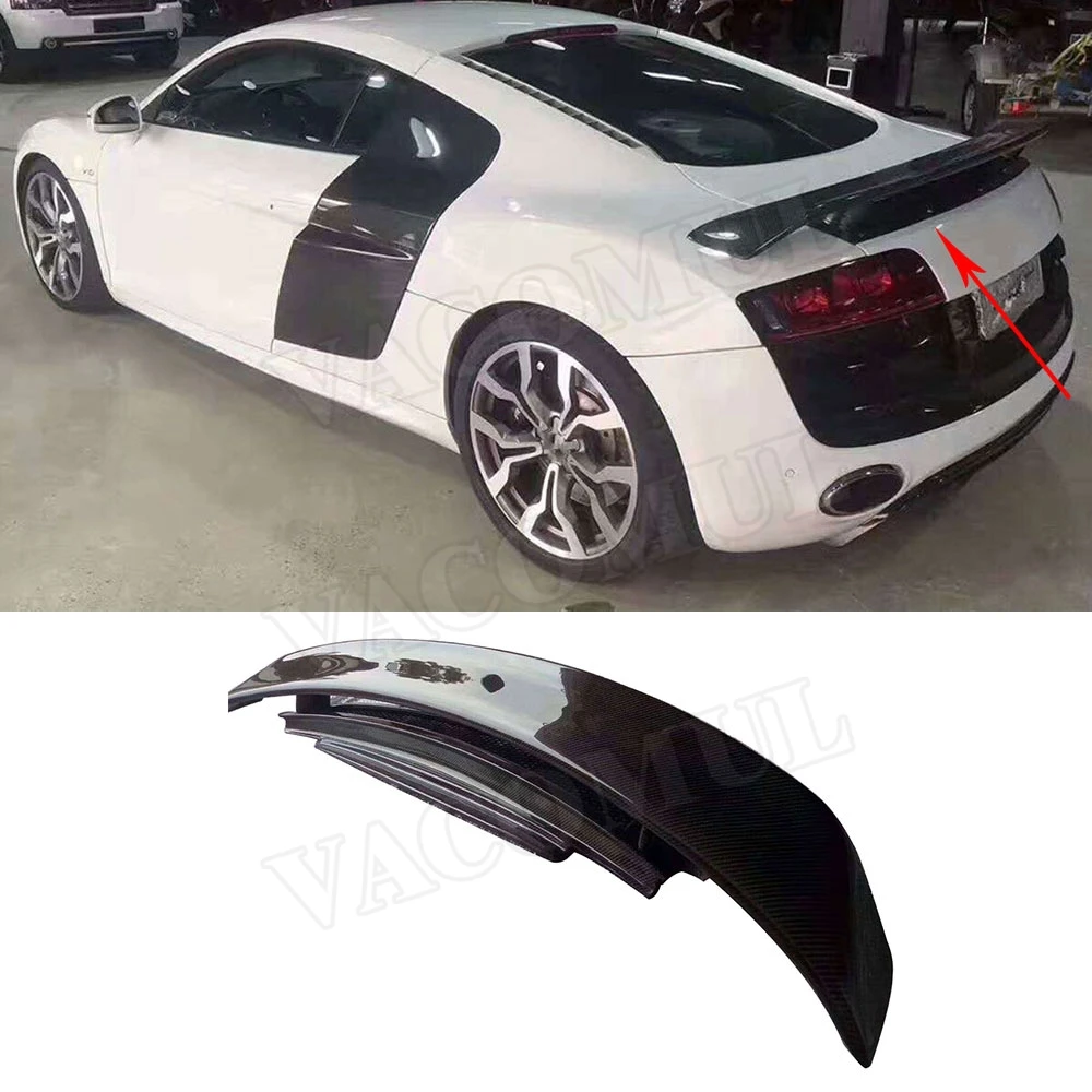 Для стиля R8 GT искусственное углеродное волокно для Audi V8 V10 2007 2016 автостайлинг