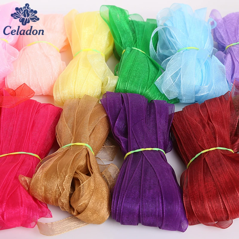 Лента из органзы 10 мм 20 ярдов/партия|organza ribbon|ribbon for weddingribbon ribbon |
