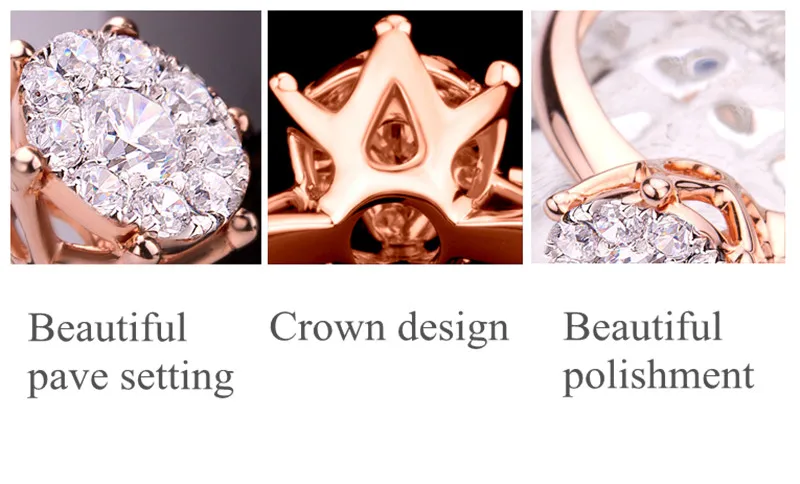 0.6CT с эффектом SI/H, обручальные кольца с бриллиантами, 18 К, кольцо из розового золота, хорошее ювелирное изделие, обручальное круглое кольцо