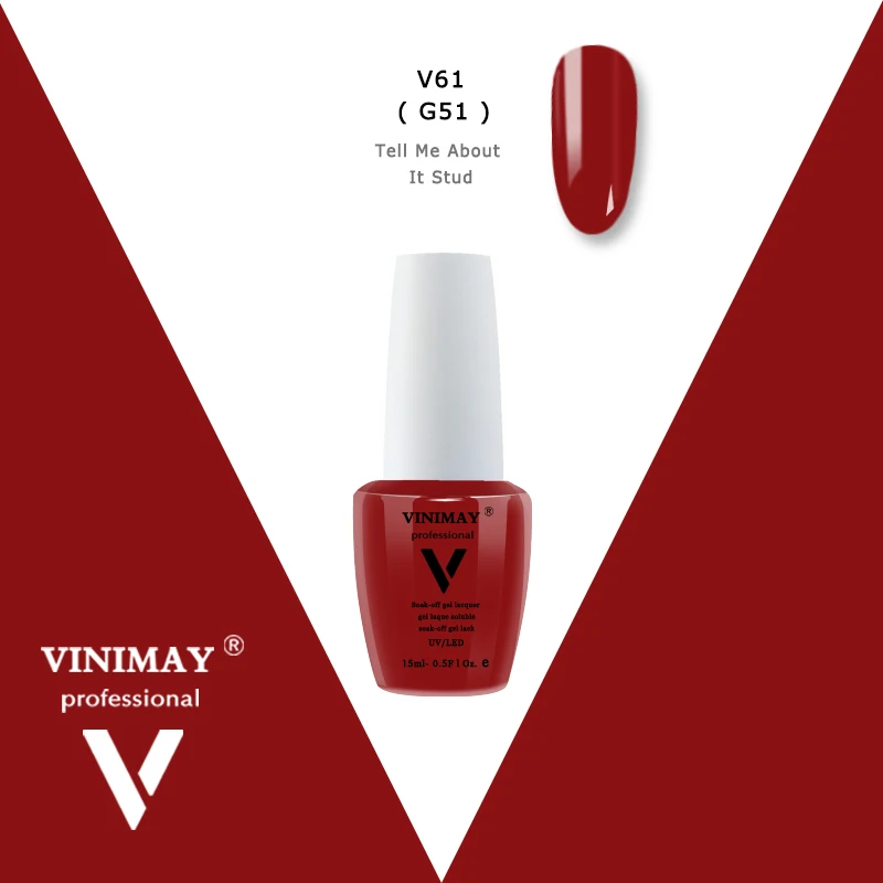 V61 VINIMAY УФ-гель для ногтей геллак верниз гель цвет ногтей праймер гель краска Nagellak vernis полуперманентный стойкий гель лак - Цвет: V61