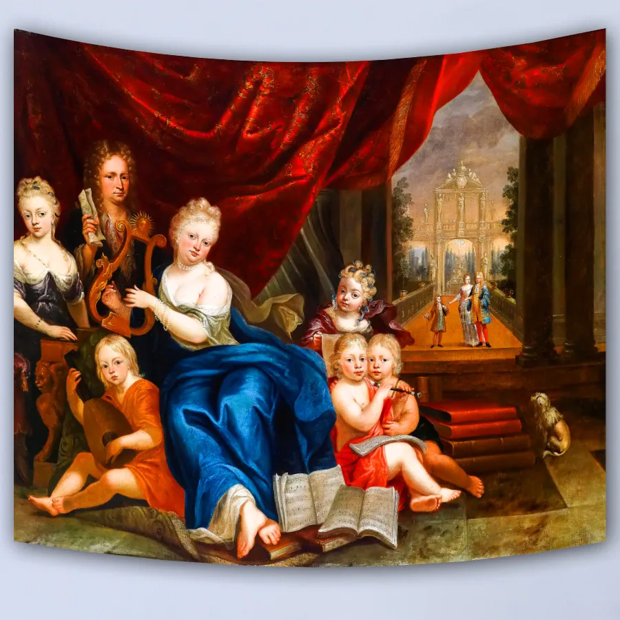 Европейский дворец королевская картина маслом гобелен домашние декоративные