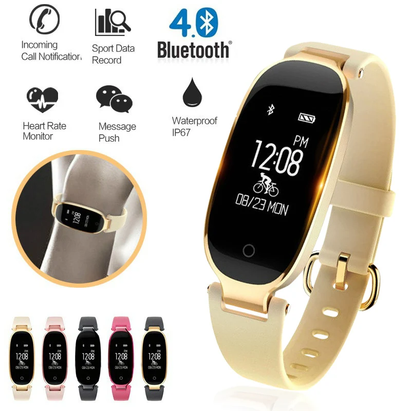 Смарт часы с шагомером S3 водонепроницаемые женские Bluetooth браслет умные relogio