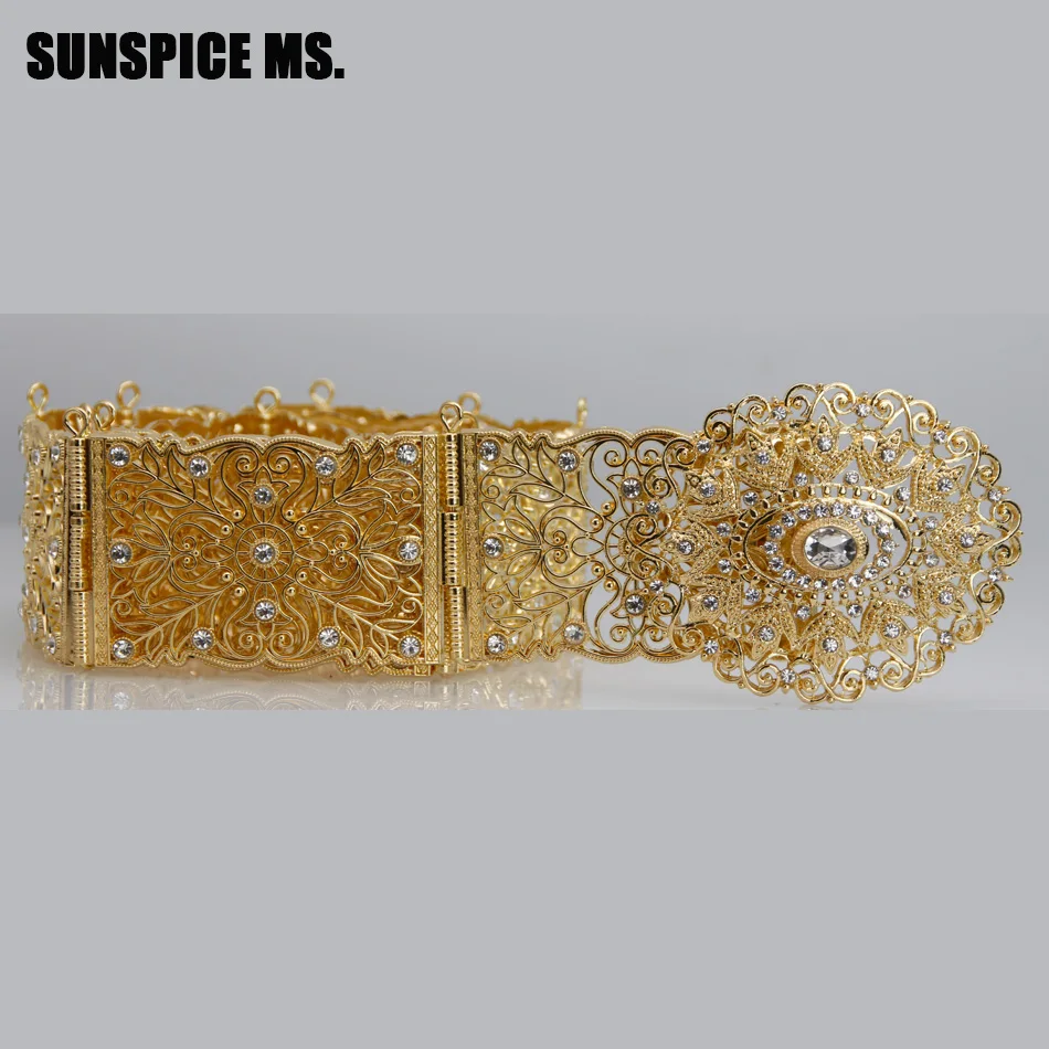 SUNSPICE-MS, Женская металлическая цепочка-пояс на талию, ювелирные изделия, золото, серебристый цвет регулируемый по длине, марокканский кафтан, свадебные ювелирные изделия для тела
