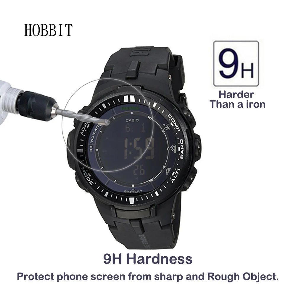 Для Casio PRW-3000-1A / 30002B SmartWatch 0 3 мм 2.5D 9H прозрачное Закаленное стекло Защитная пленка