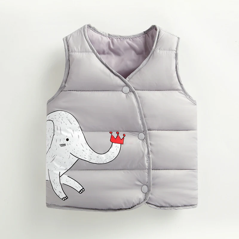 Новый Зимний Детский жилет для маленьких мальчиков и девочек Осенняя детская