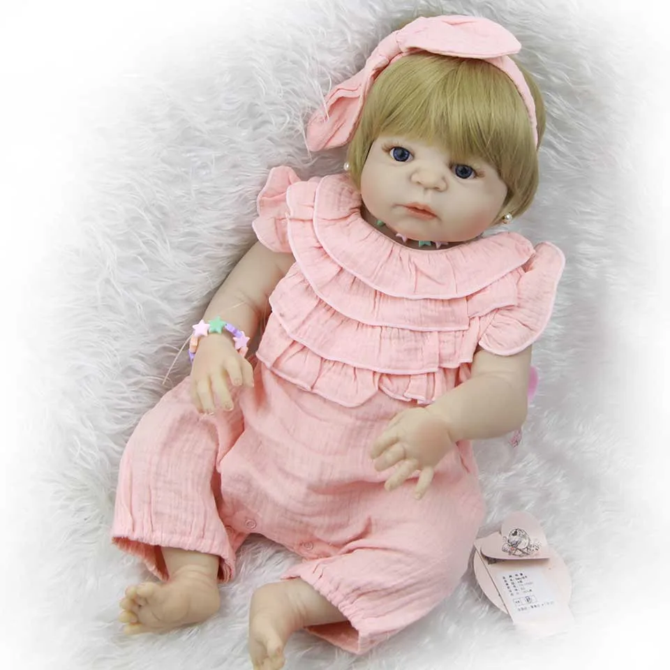 Одежда розовое платье Reborn Baby Dolls Реалистичная принцесса 23 ''полное тело