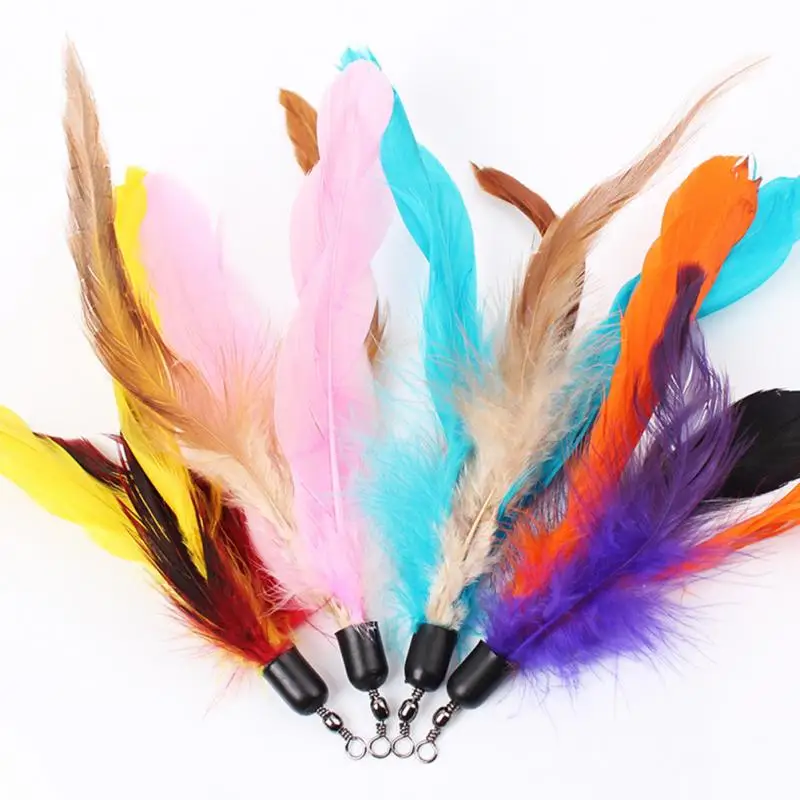 Кошка Сменные рефиллы перо палочка Стик для Cat Catcher Тизер полюс игрушка домашних