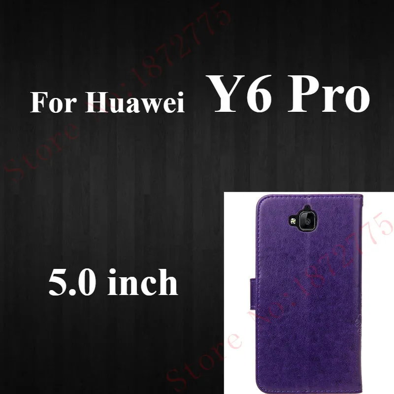 Huawei Y6 Pro Case For Huawei P20 P8 P10 P9 Lite Mini Honor 9 5A 6A 8 5C 7C 6X Mate 10 Lite Y3 Y5 II Y9 Y6 7A Pro P Smart Flip Case - Цвет: Huawei Y6 Pro