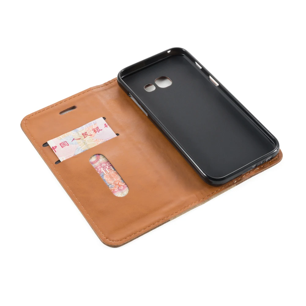 Кожаный чехол для телефона для samsung Galaxy A3, деловой чехол для samsung Galaxy A5, откидной Чехол-книжка, Мягкая силиконовая задняя крышка