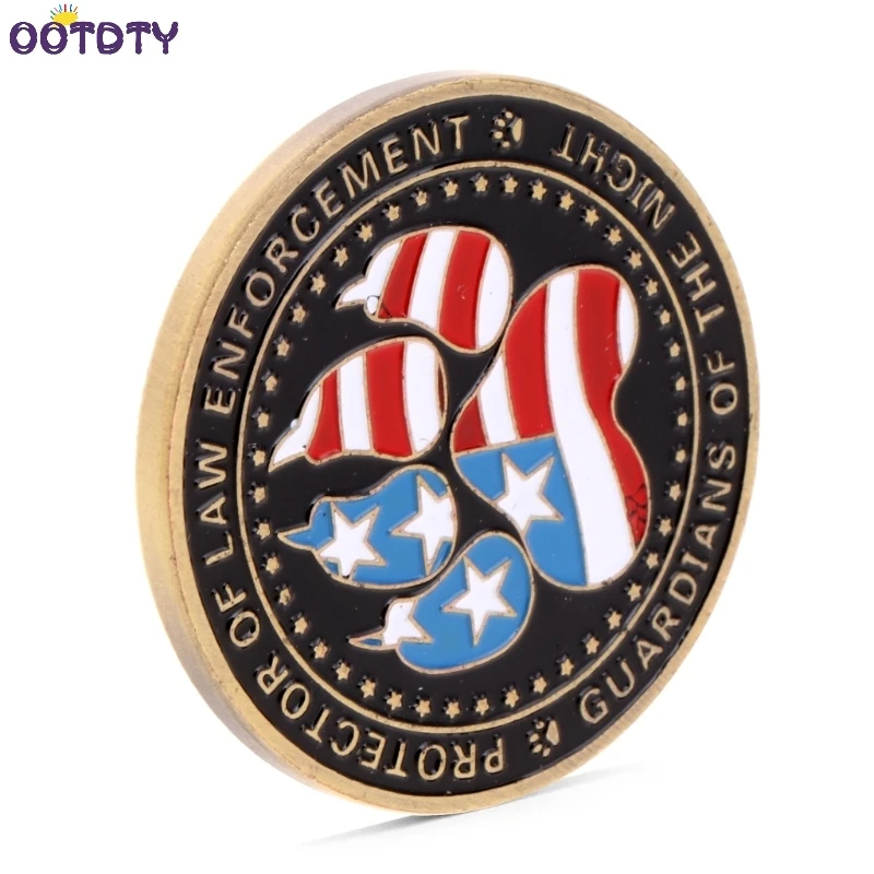Police Dog Guardians Law Enforcement Protector Commemorative Challenge Coin Gift | Дом и сад