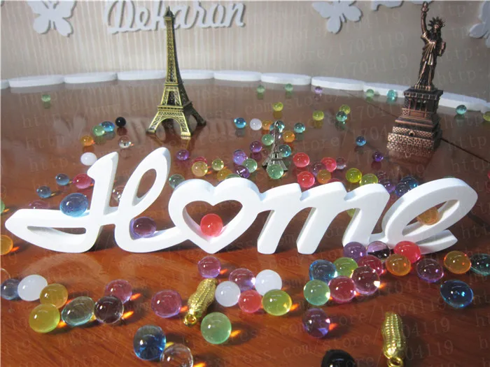 

Personalized wedding decoration artificial wood letters Photo frame use free standing wood letters and 3D Wooden wall stickers