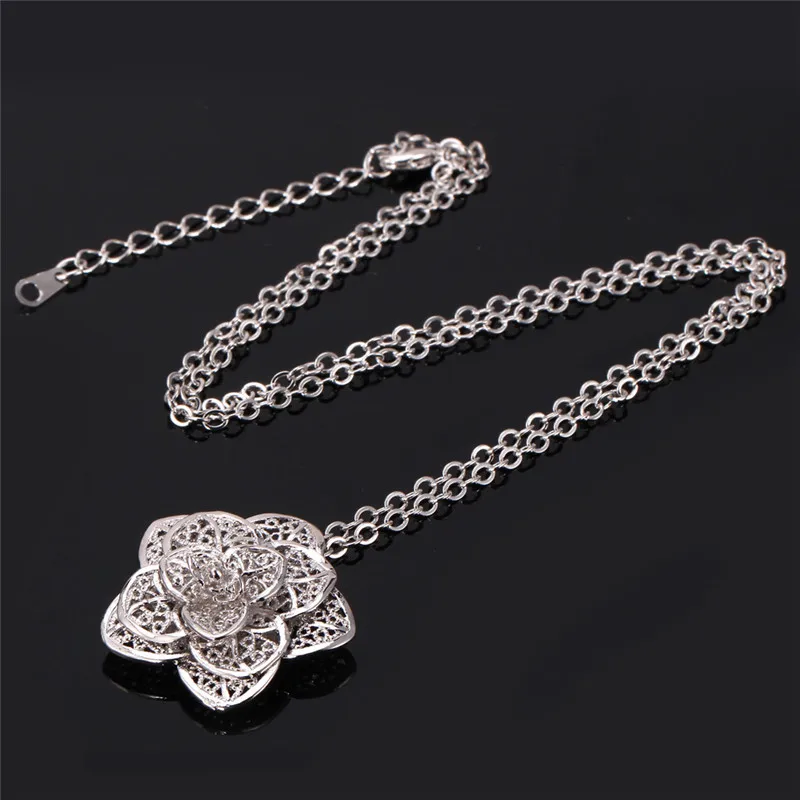 Женское ожерелье с подвеской в виде цветка розы|f pendant|pendants for womenpendant necklace |