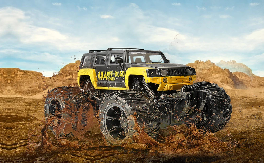 Gizmovine Rc автомобиль Dirt Bike игрушки 1/16 2WD Рок Гусеничный ралли Bigfoot автомобиль внедорожник пульт дистанционного управления машина для детей Большая распродажа