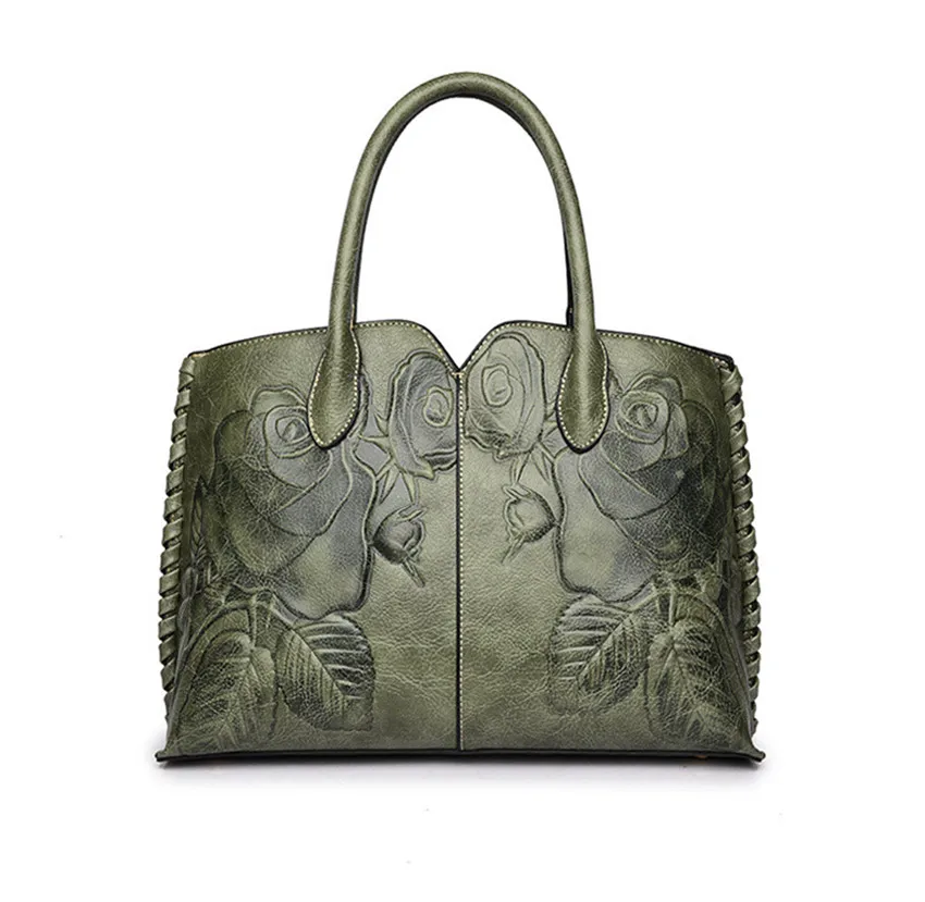 2018 новые осенние женские Сумки из кожи для Для женщин зеленый роскошный женский
