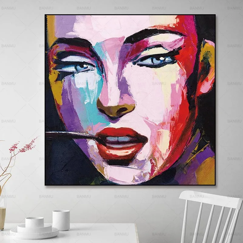 Картины на стену абстрактная живопись фигурки холсте настенный плакат картина