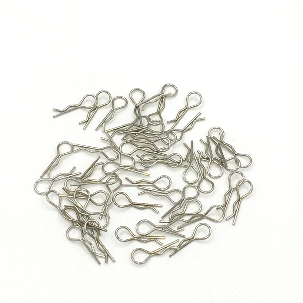 50 шт. Универсальный Корпус из нержавеющей стали R зажимы Pin для 1/10 HSP Redcat HPI Himoto Traxxas