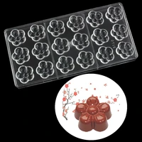creative plum blossom shape chocolate molddiy candy pastry chocolate cake decorating tool kitchen baking mold accessories